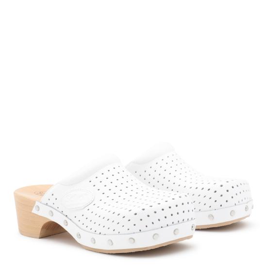 25FW 발렌시아가 발렌시아가 x 숄 클로그 뮬 827403 WB2609000 WHITE - BALENCIAGA