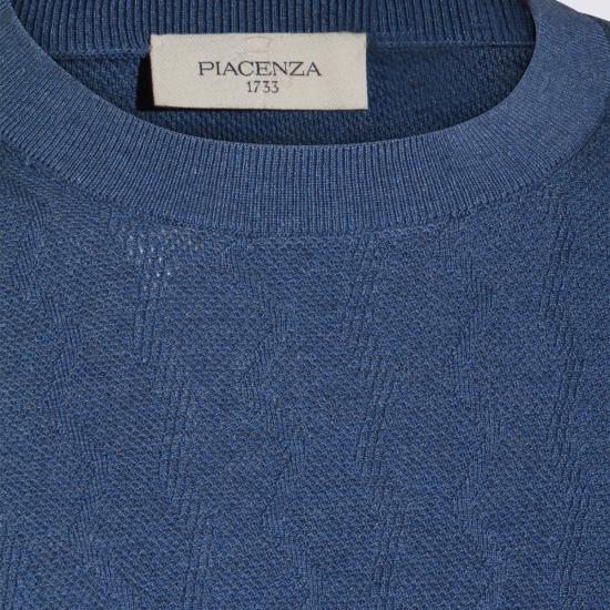 26SS 피아젠차 반팔 티셔츠 M1150026001 006794 Azzurro - PIACENZA 1733