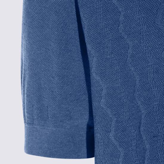 26SS 피아젠차 반팔 티셔츠 M1150026001 006794 Azzurro - PIACENZA 1733