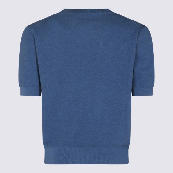 26SS 피아젠차 반팔 티셔츠 M1150026001 006794 Azzurro - PIACENZA 1733