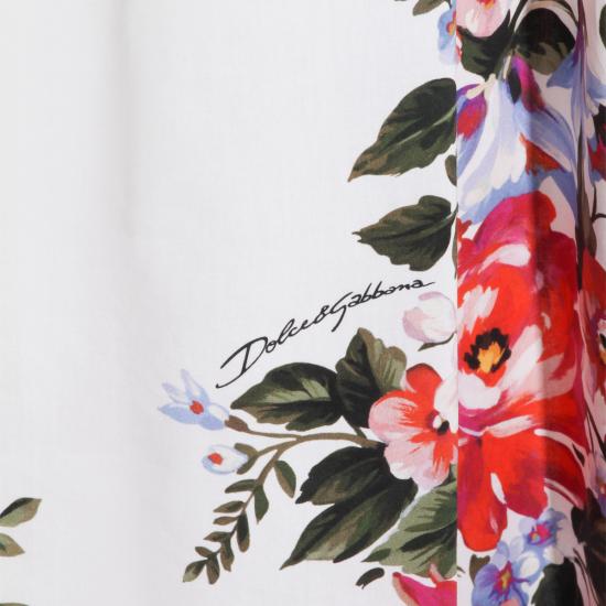 26SS 돌체앤가바나 플라워 부케 프린트 미디 스커트 F4DC7T HS5UUHA5ZO - DOLCE & GABBANA