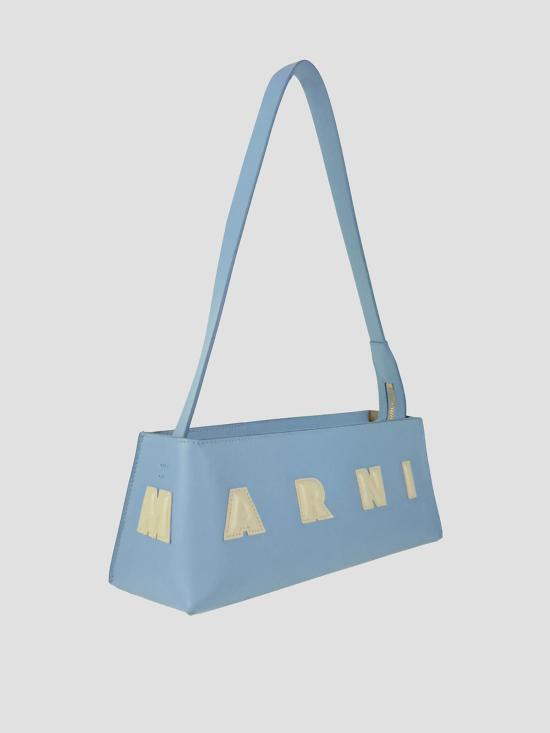 26SS 마르니 숄더백 SBMP0248U0P6483 ZP187 SMOKE BLUE SHELL - MARNI