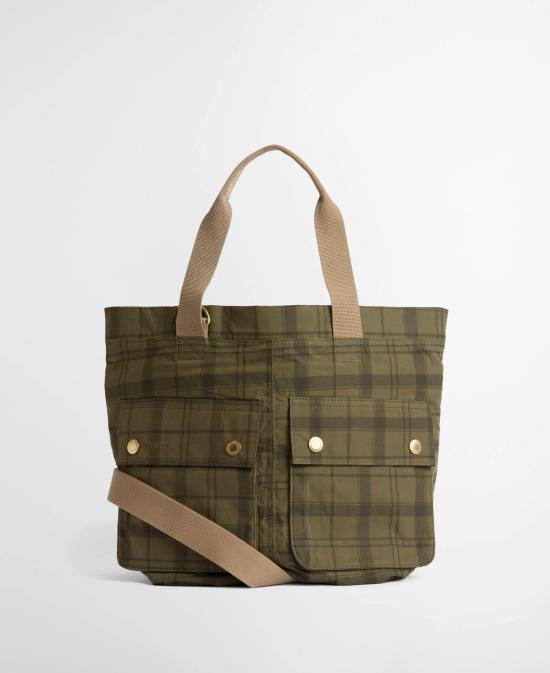 26SS 바버 숄더백 UBA0744 GN71 DUSKY GREEN TARTAN
