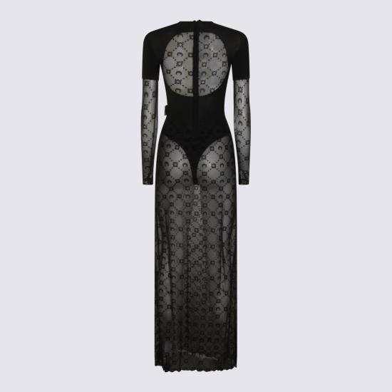 26SS 마린세르 롱 원피스 WJS028ACJER0005 BK99 BLACK - MARINE SERRE