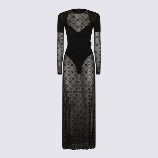 26SS 마린세르 롱 원피스 WJS028ACJER0005 BK99 BLACK - MARINE SERRE