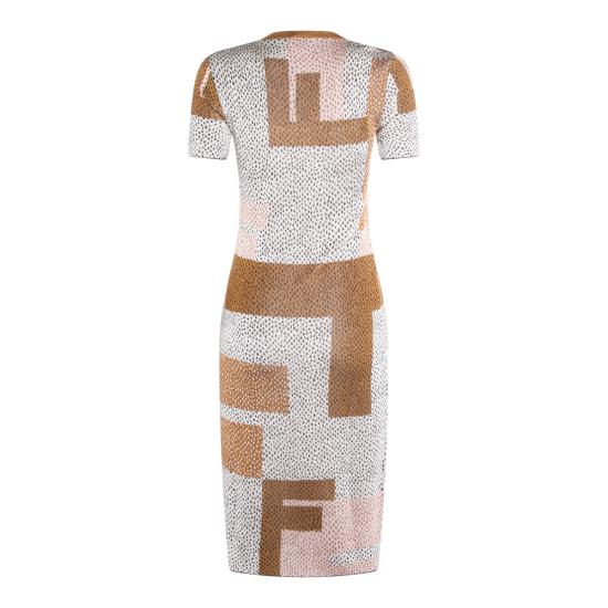 26SS 펜디 미디 원피스 FZDE08 AW4EF047E MULTI IVORY - FENDI