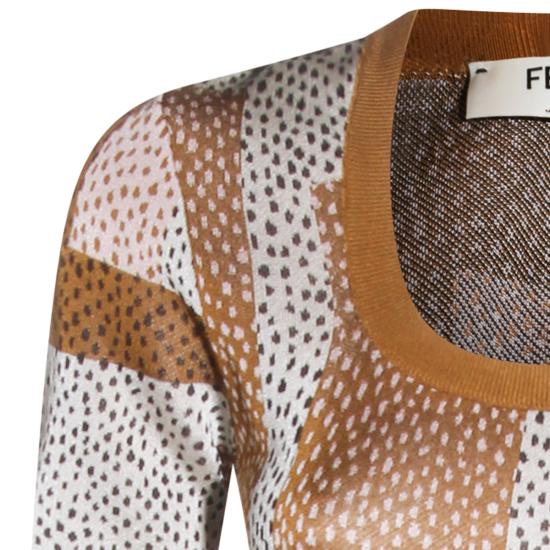 26SS 펜디 미디 원피스 FZDE08 AW4EF047E MULTI IVORY - FENDI