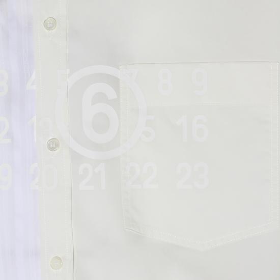 26SS MM6 메종마르지엘라 반팔 셔츠 SH0DR0007 MTN135961 WHITE - MM6 MAISON MARGIELA