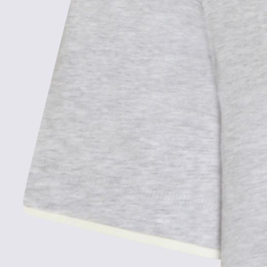 26SS 브루넬로 쿠치넬리 자수 로고 티셔츠 M0B137427 CW716 Grey - BRUNELLO CUCINELLI