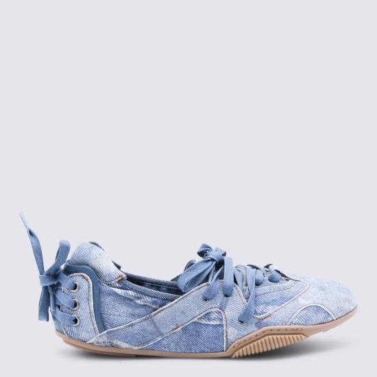 26SS 아크네 스튜디오 레이스업 레더 슈즈 AD0774 228 LIGHT BLUE - ACNE STUDIOS