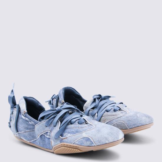 26SS 아크네 스튜디오 레이스업 레더 슈즈 AD0774 228 LIGHT BLUE - ACNE STUDIOS