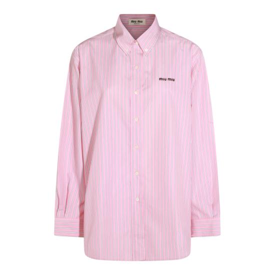 26SS 미우미우 코튼 셔츠 MK2007SOOO 180UF0028 ROSA