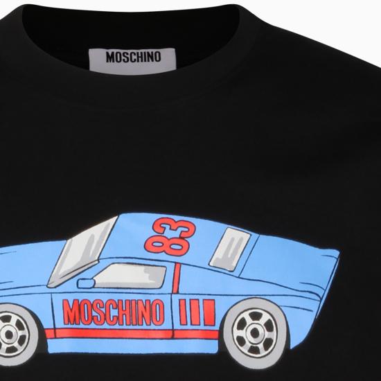 26SS 모스키노 반팔 티셔츠 261ZZ0703 02411555 BLACK - MOSCHINO