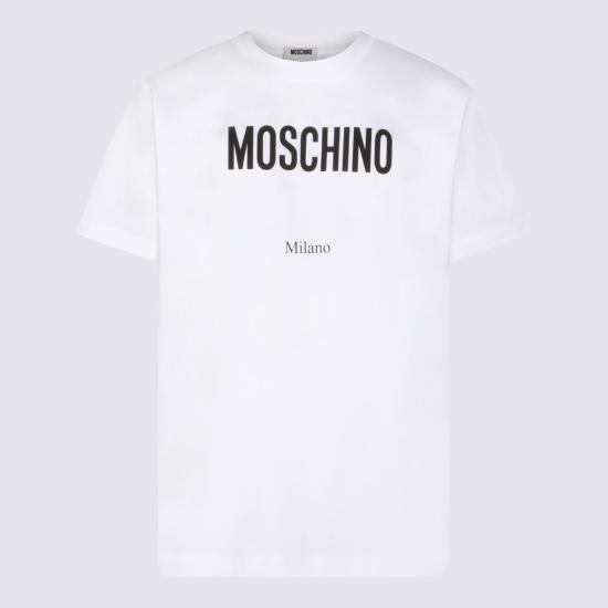 26SS 모스키노 반팔 티셔츠 261ZZ0713 02411001 White