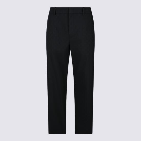 26SS 구찌 GG 울 팬츠 864053 ZAUUC1000 BLACK - GUCCI