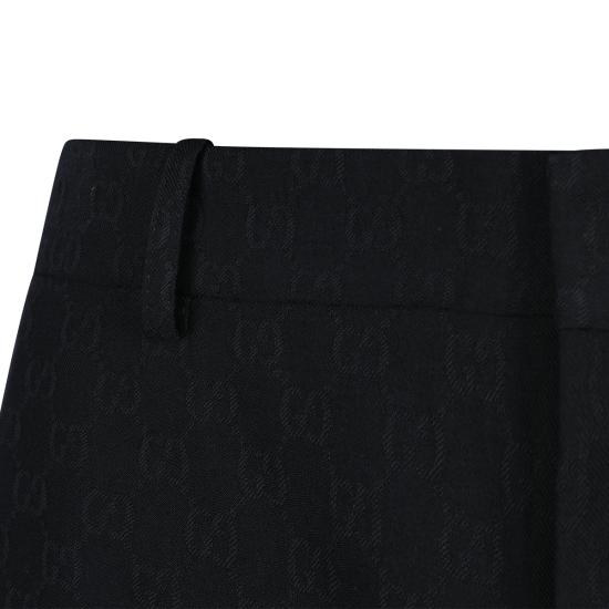 26SS 구찌 GG 울 팬츠 864053 ZAUUC1000 BLACK - GUCCI
