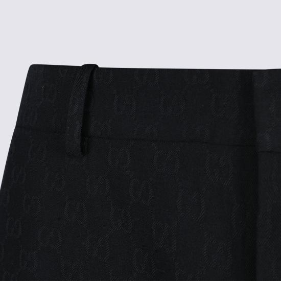 26SS 구찌 GG 울 팬츠 864053 ZAUUC1000 BLACK - GUCCI