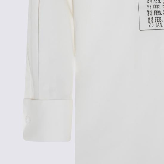 26SS MM6 메종마르지엘라 코튼 포플린 셔츠 S52DL0237 M35480101 White - MM6 MAISON MARGIELA