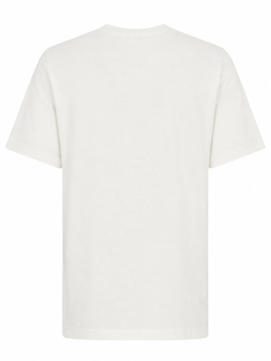 26FW 가니 베이직 저지 레오파드 릴렉스드 티셔츠 T4124 943 WHITE - GANNI