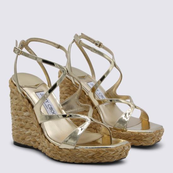 26SS 지미추 샌들 AYLA110 CUHOO0022 Gold - JIMMY CHOO
