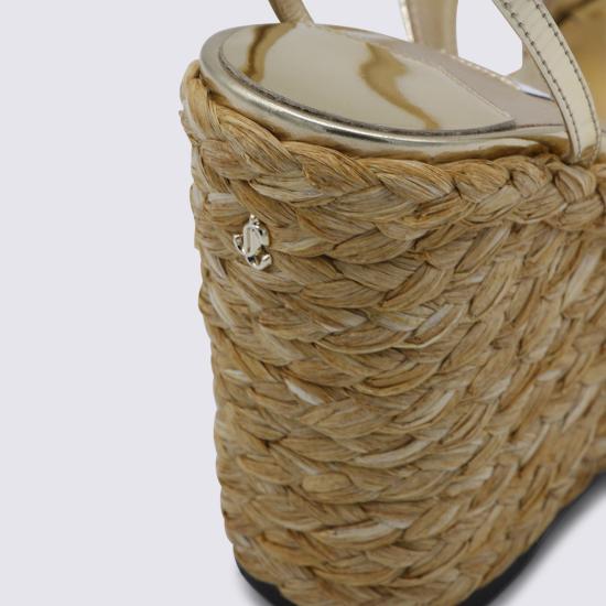 26SS 지미추 샌들 AYLA110 CUHOO0022 Gold - JIMMY CHOO