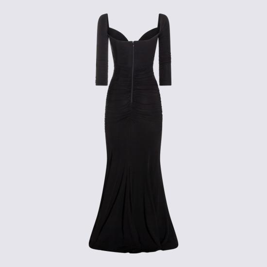26SS 엘리자베타프랜치 롱 원피스 ABR1061E2 110 NERO - ELISABETTA FRANCHI
