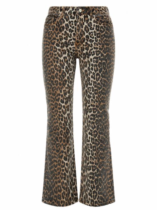 26FW 가니 레오파드 플레어 크롭 J1059 943 ANIMALIER