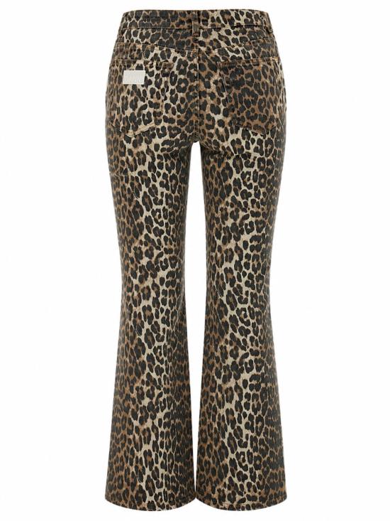 26FW 가니 레오파드 플레어 크롭 J1059 943 ANIMALIER - GANNI