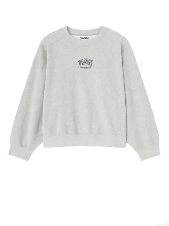 26FW 가니 에센셜 크루넥 티셔츠 A1060022 920 GREY - GANNI
