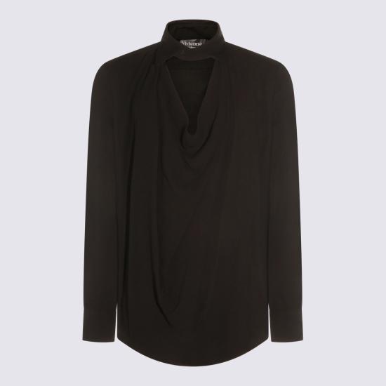 26SS 비비안웨스트우드 긴팔 셔츠 2401004G W01EMN405 BLACK - VIVIENNE WESTWOOD