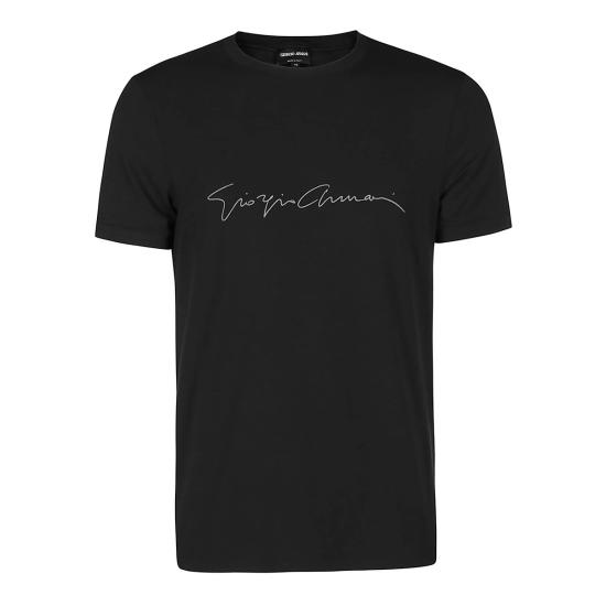 26SS 조르지오 아르마니 반팔 티셔츠 6GST56 SJP4ZUC99 BLACK