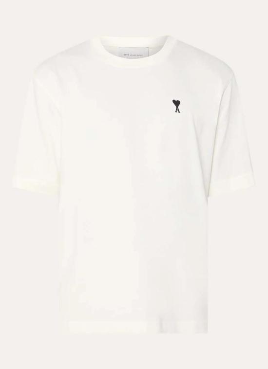 26SS 아미 스몰 하트 로고 라이트 코튼 저지 티셔츠 HTS346724 100 WHITE
