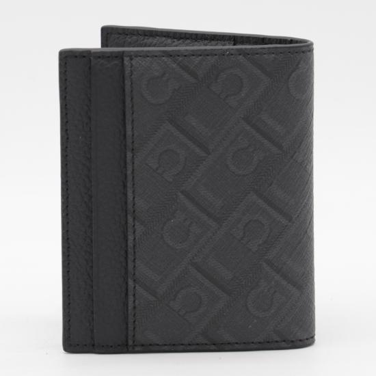 26SS 살바토레 페라가모 모노그램 카드 홀더 780333 661586001 GRIGIO GRI - SALVATORE FERRAGAMO