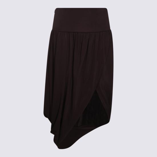 26SS 알라이아 미디 스커트 AA9J2489J077C 994 EBENE - ALAIA