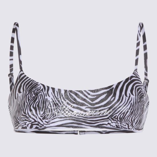 26SS 블루마린 비키니 수영복 P622D035A M1039 NATURAL WHITE BLACK - BLUMARINE