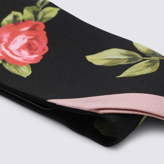 26SS 돌체앤가바나 로즈 부케 프린트 실크 트윌 방도 FS215A GDDPMHF5ZN ROSE F DO ROSA - DOLCE & GABBANA