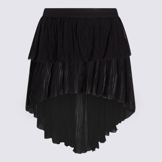 26SS 블루마린 미디 스커트 P622G295A N0990 Black