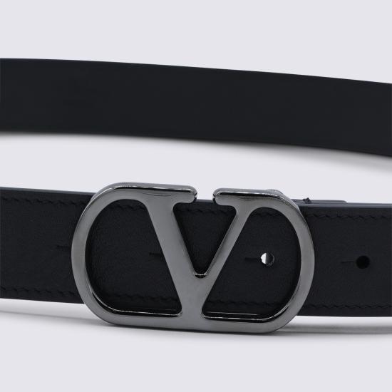 26SS 발렌티노 가라바니 가죽 벨트 8Y2T0SM3 BQT0NO BLACK RUTHENIUM - VALENTINO GARAVANI