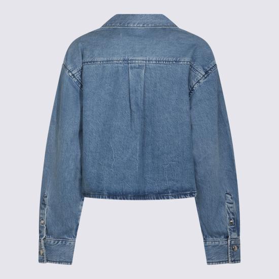 26SS 알렉산더 왕 데님 셔츠 4DC1261976 400C VINTAGE MARBLED BLUE - ALEXANDER WANG