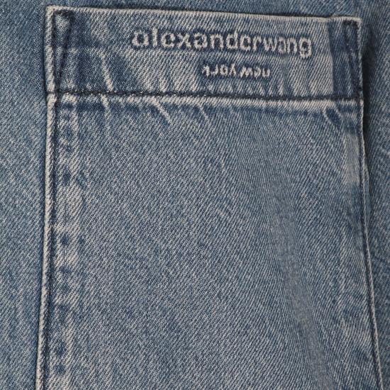 26SS 알렉산더 왕 데님 셔츠 4DC1261976 400C VINTAGE MARBLED BLUE - ALEXANDER WANG