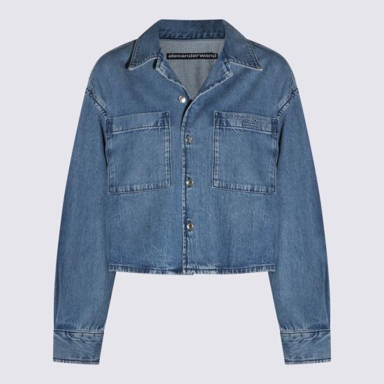 26SS 알렉산더 왕 데님 셔츠 4DC1261976 400C VINTAGE MARBLED BLUE