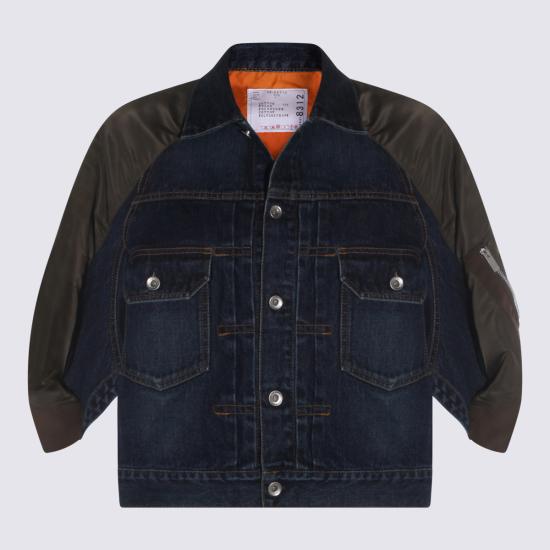 26SS 사카이 봄버 자켓 2608312 435 BLUE KHAKI