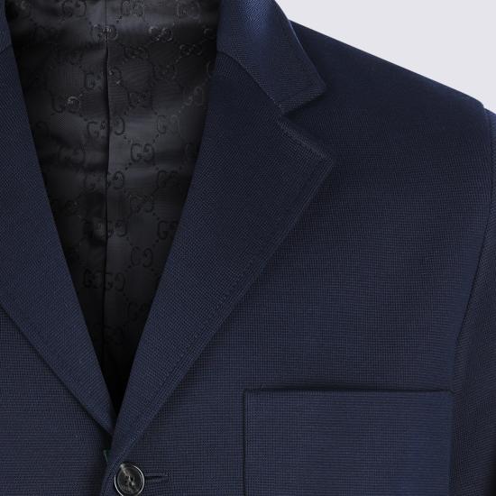26SS 구찌 싱글 브레스트 코튼 저지 재킷 846713 ZAM6R4240 CASPIAN - GUCCI