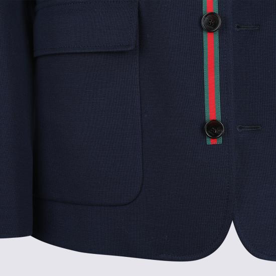 26SS 구찌 싱글 브레스트 코튼 저지 재킷 846713 ZAM6R4240 CASPIAN - GUCCI