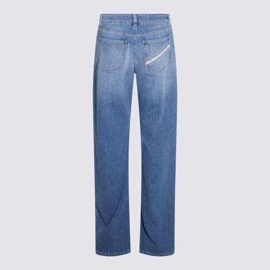 26SS 엘리자베타프랜치 데님 팬츠 PJ21I61E2 192 LIGHT BLUE - ELISABETTA FRANCHI