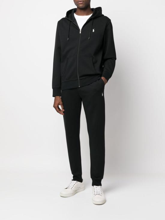 26SS 랄프 로렌 더블 니트 풀 지퍼 후디 710888282001 POLO BLACK