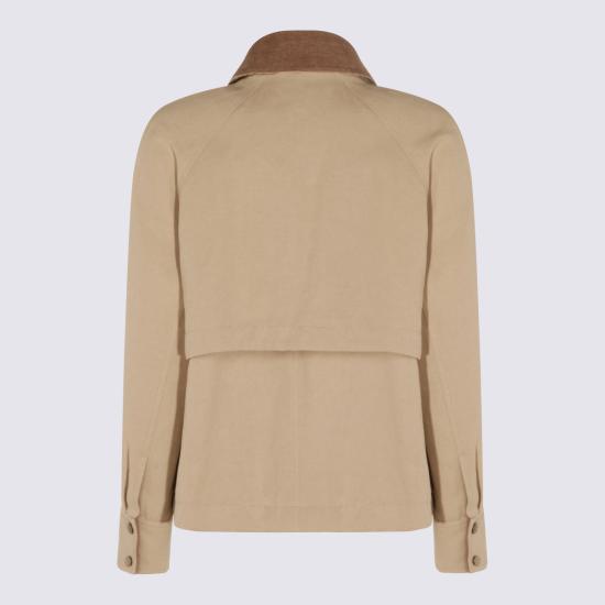 26SS 브루넬로 쿠치넬리 캔버스 아우터 재킷 ML5957769 C8105 - BRUNELLO CUCINELLI