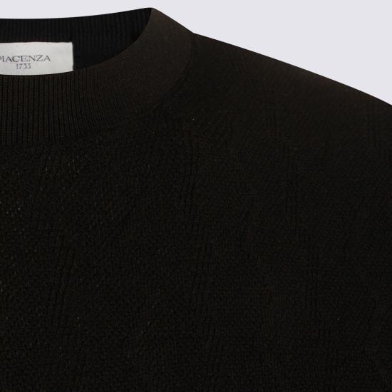 26SS 피아젠차 반팔 티셔츠 M1150026001 006999 Nero - PIACENZA 1733