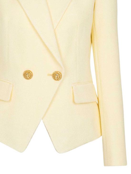 26SS 발망 수트 자켓 GF1SI650VI581GD Light Yellow - BALMAIN