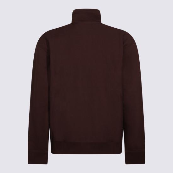 26SS 칼하트 WIP 하프 집 아메리칸 스크립트 스웨트셔츠 I027014 33HXX PALISANDER - CARHARTT WIP